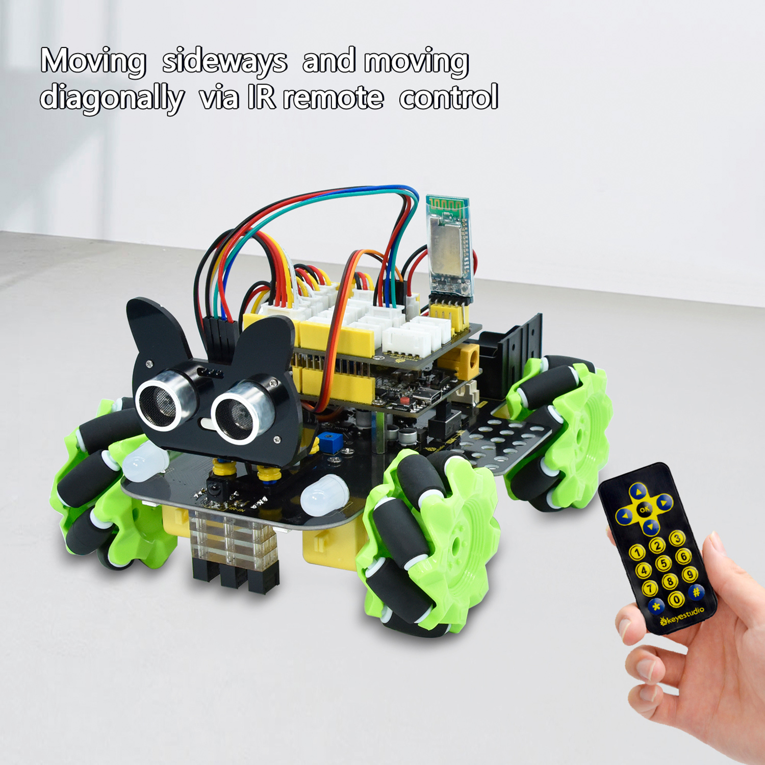 Keyestudio 4wd Mecanum Robot Car For Arduino Stem Smart Diy Robot Car Kit