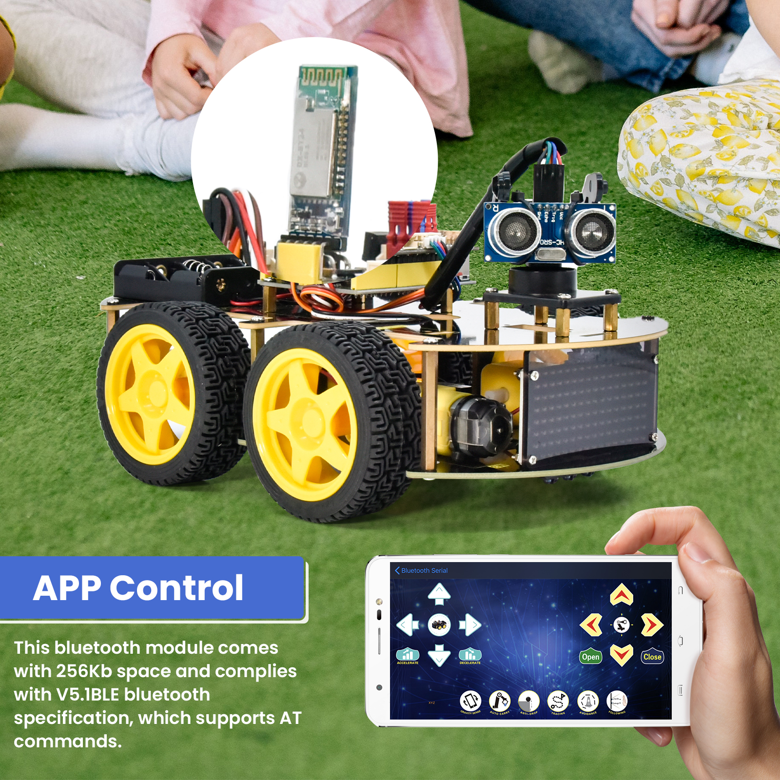 Kit Robô carro-casa STEAM (Android/IOS) Arduino Keyestudio – ABC Escolar