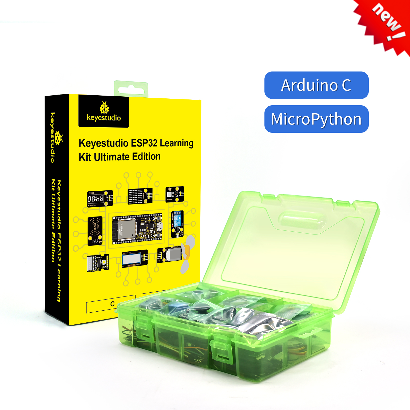 Keyestudio Esp Learning Kit Ultimate Edition Starter Modules Kit Diy Projects Programming Kit