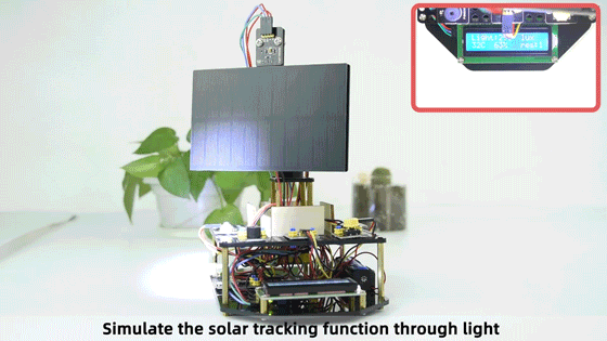 Keyestudio Acrylic Smart Solar Tracker System Tracking Starter Kit For Arduino STEM Programming Toys DIY Mobile Phone Charging