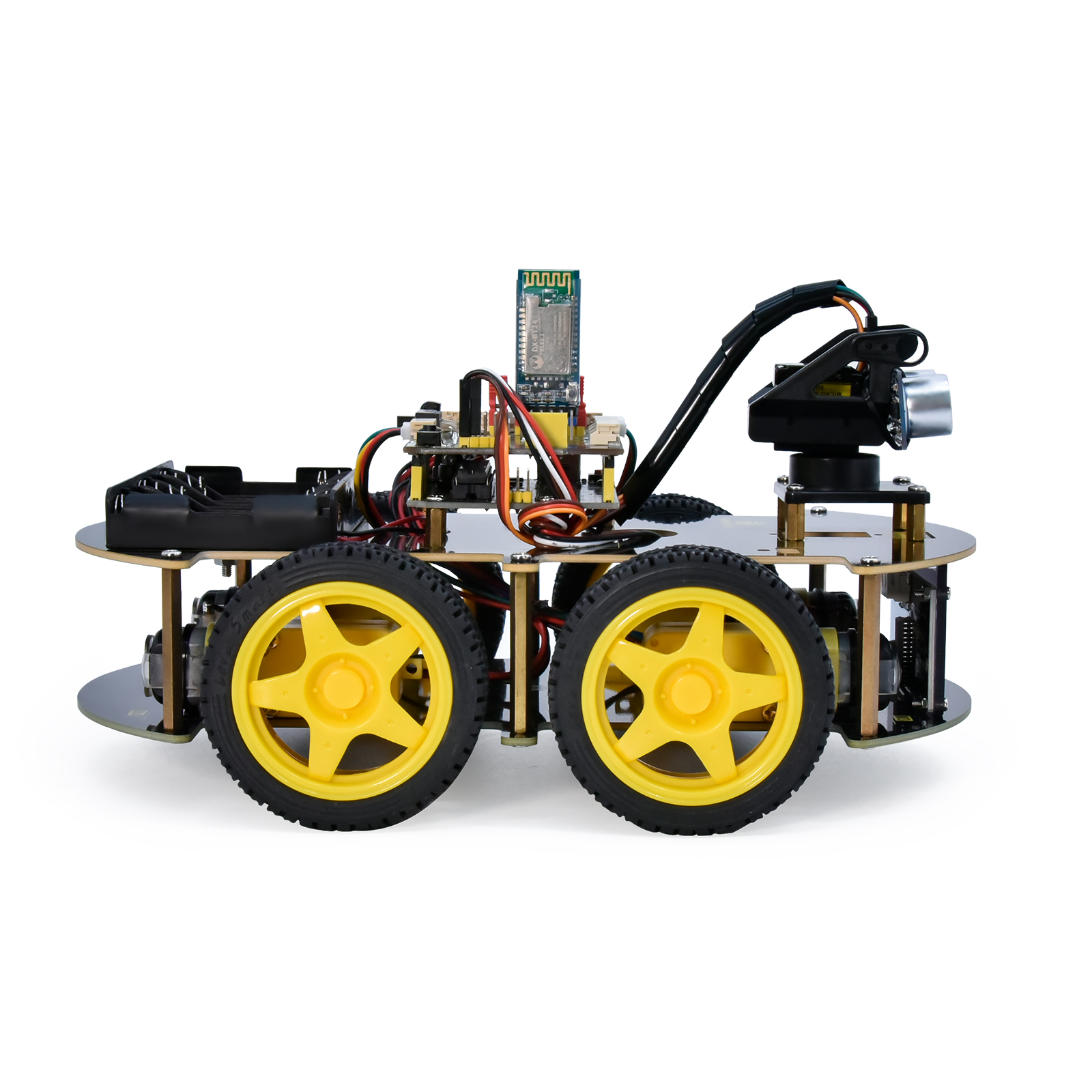 Keyestudio 4WD Mechanical Arm Robot Smart Car for Arduino Robot /Support  Android &IOS