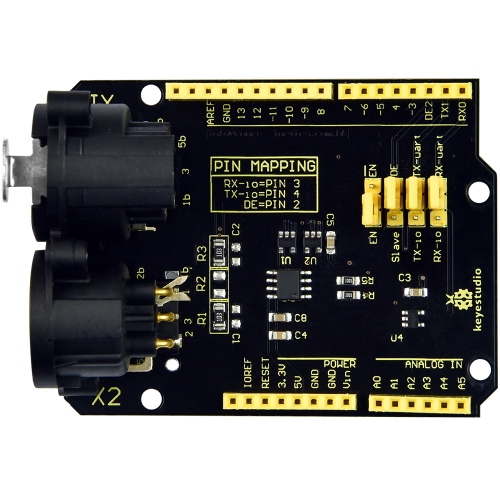 Keyestudio DMX (RDM)Shield for Arduino UNO / Control Speakers&Light &Smoke Machine