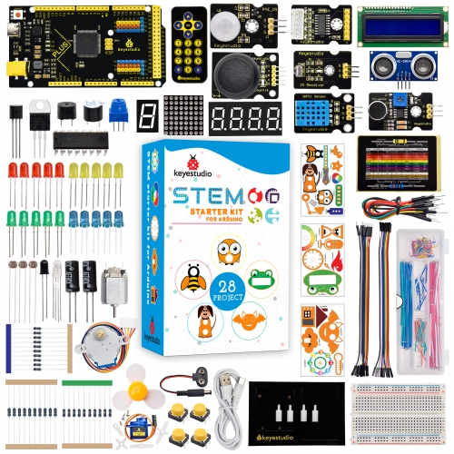 Smart Car Robot,4WD Programmable DIY Starter Kit for Arduino for Uno  R3,Electronics Programming Project/STEM Educational/Science