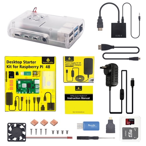 Original Raspberry Pi 4B Complete Starter kit With AU Plug power supply