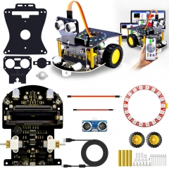 keyestudio Micro Bit Robot Mini Smart Robot Car stem robot kit V2.0