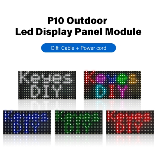 Indoor Outdoor Waterproof P10 LED Module Advertising Led Panels Outdoor  Digital Led Display Screen Compatible with Arduino