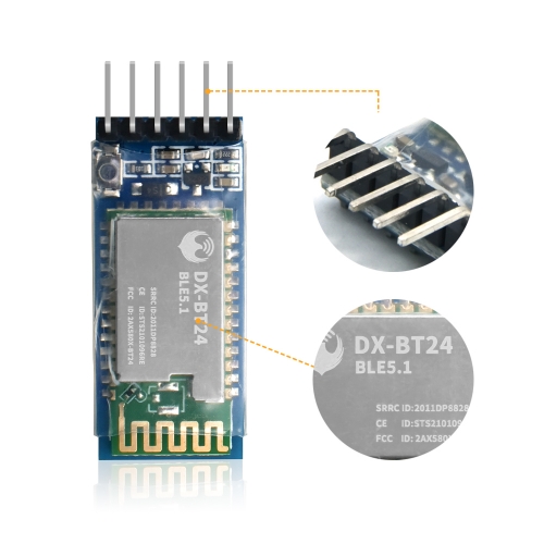 Keyestudio Wireless Data Transmission DAILOG 14531 Chip DX-BT24 V5.1 Bluetooth  Module