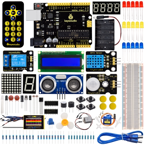 keyestudio Basic Starter V2 Kit for Arduino no board or with UNO board or  mega 2560 board