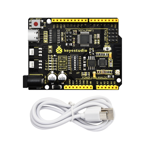 Kit Robô carro-casa STEAM (Android/IOS) Arduino Keyestudio – ABC