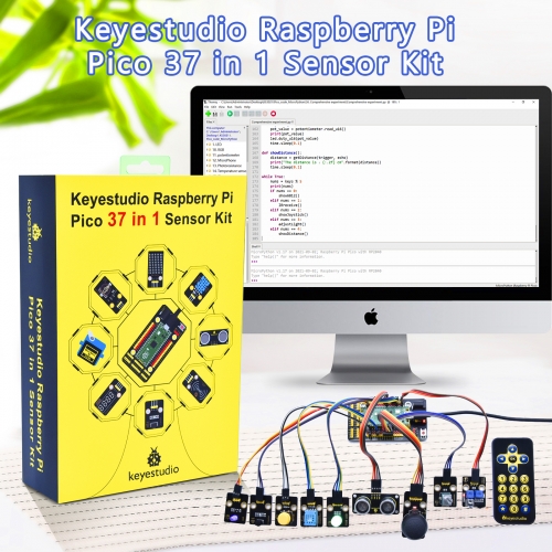 KEYESTUDIO Kit De Robot Carro Con Raspberry Pi Pico – App, MicroPython Y C, Compatible Con Bloques, Para Adolescentes