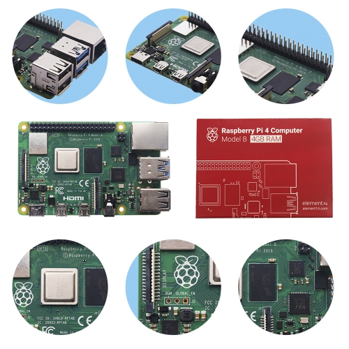 Original Raspberry pi 4B 4GB Raspberry Pi 4 MODEL B Development Board