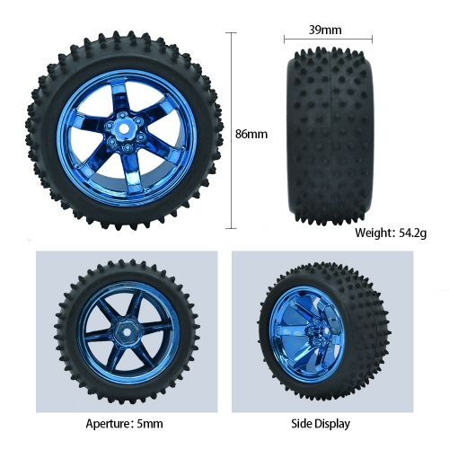 (1pcs)Rubber Wheel For Smart Car Robot Wheel Accessories