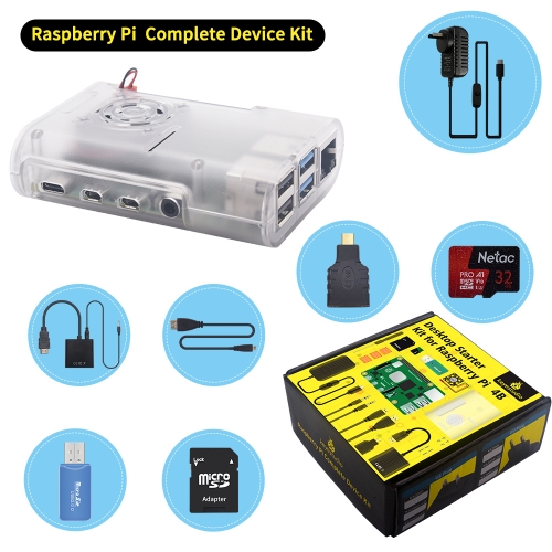 Original Raspberry Pi 4B Complete Starter kit With AU Plug Power