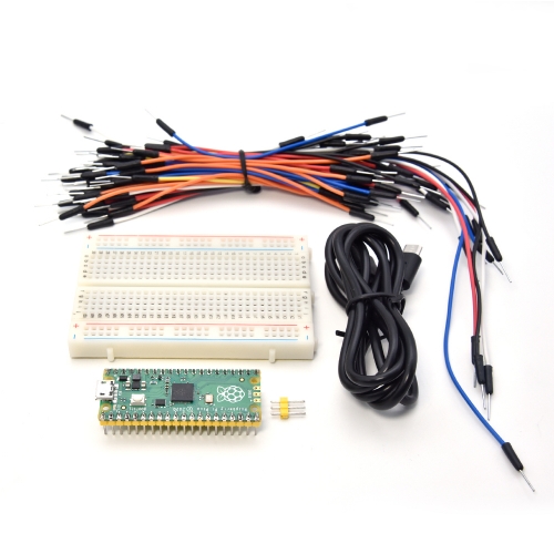 Raspberry Pi Pico Development Board Starter Kit RP2040 Cortex-M0+ Dual-Core ARM Processor With 400 Holes Breadboard + USB Cable + 65pcs lines