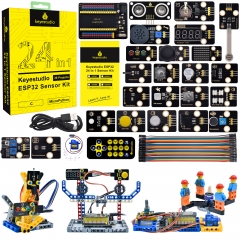 Keyestudio ESP32 24 in 1 Sensor Starter Kit DIY Education Kit For MicroPython&Arduino Programming Without ESP32 board