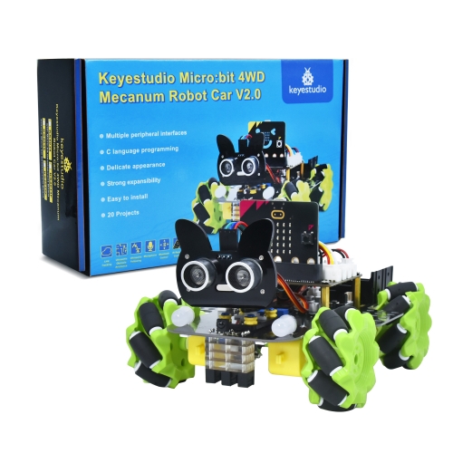 Keyestudio Micro bit 4WD Mecanum Robot Car V2.0 DIY Smart Kit With