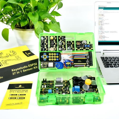 KEYESTUDIO 37 in1センサーキット37センサーモジュール for Arduino Raspberry Piプログラミングプロジェクト用スターターキット、電子部品STEM教育セットキッズ KEYESTUDIO 37 IN1センサーキット37センサーモジュール FOR ARDUINO