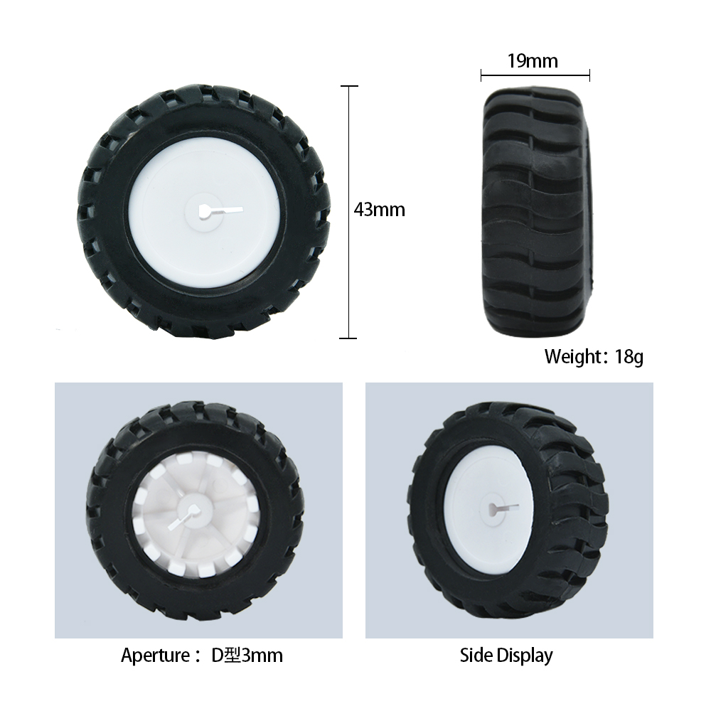 1PCS Robot Wheel Mecanum Different Colors Wheels For Arduino Smart Car ...
