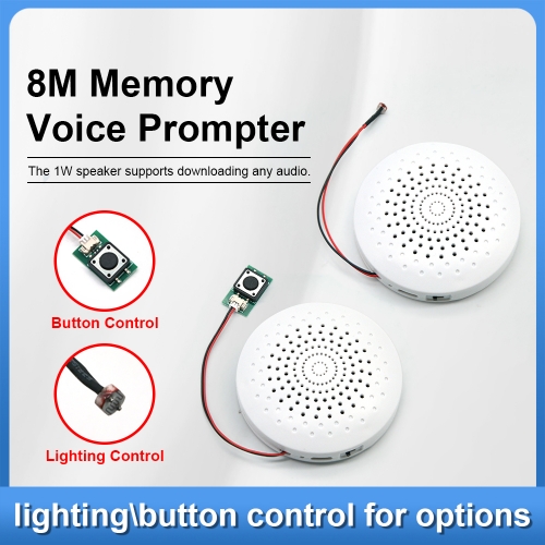 8M Memory Voice Prompter 1W Active speaker Lighting/Button Control