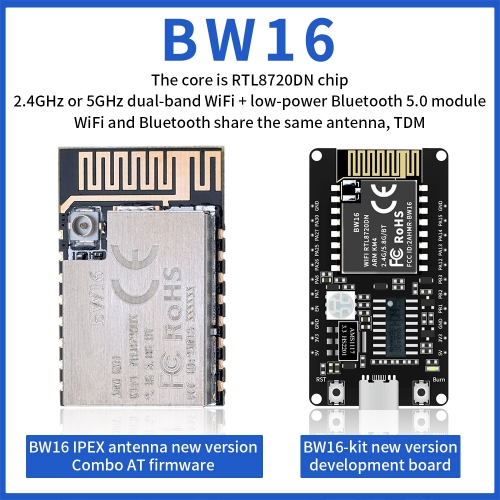 Keyestudio BW16-kit New Version Development Board/BW16 IPEX Antenna Bluetooth &Wifi Wireless Module