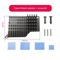 Black radiator&screw kit