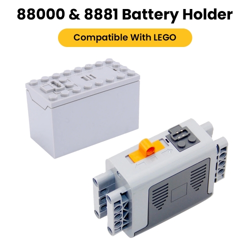 Keyestudio 88000 6 AAA Battery & 8881 9V AA Battery Holder Box Compatible With LEGO Multi Power Functions Tool Lego Blocks Not Included Battery