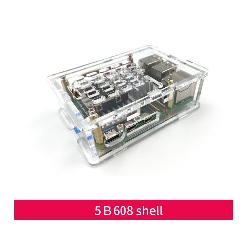 Keyestudio Raspberry Pi 5 Shell Acrylic Case Fan Cover Metal