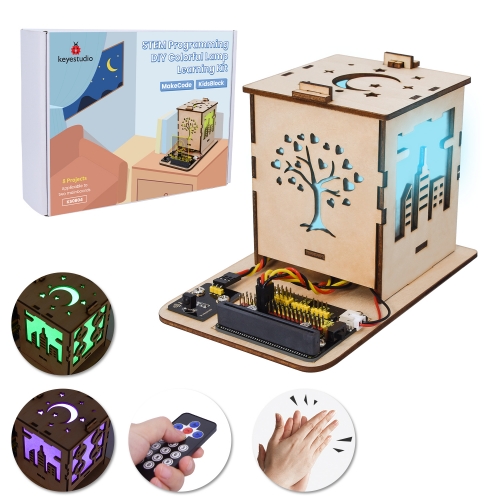 Keyestudio Microbit V2.0 DIY Colorful Lamp Starter Kit For Microbit V2 Starter Pack Programming DIY Electronic Starter Kit