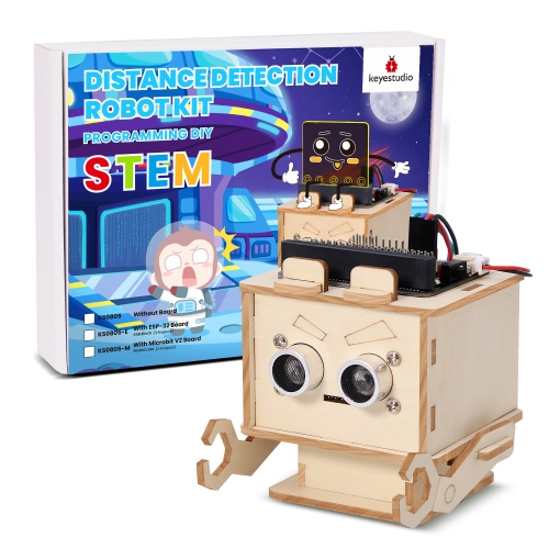 KEYESTUDIO BBC Micro:Bit Kit Robot (Trabaja avec Microbit V1 y V2, Pas de contenido), Robotics Bits par Te Auto avec PDF Tutoriel, Suivi de l'éducation KEYESTUDIO BBC Micro:Bit Kit Robot (Trabaja avec Microbit V1 y V2, Pas de contenido), Robotics Bits par Te Auto avec PDF Tutoriel, Suivi de l'éducation