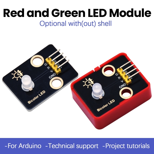 Keyestudio Red and Green Led Module For Arduino Programming DIY Projects Two Colors LED Module Compatible With Lego Blocks