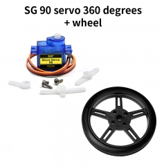 SG servo with wheel