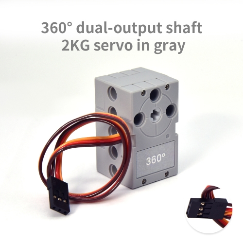 Programmable 2KG 360 Degree Servo&Motor Compatible With LEGO Building Blocks Dual Output Shaft For Arduino/Microbit