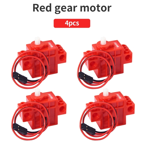 4pcs Red Driver Gear Motor 4.8V 70RPM Compatible with Lego for microbit