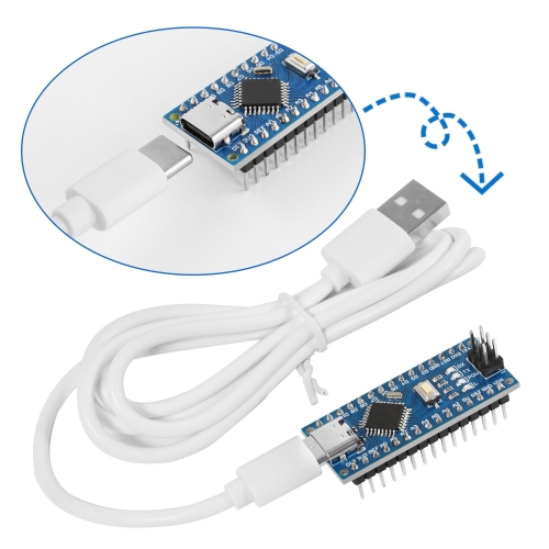 Produktbild von Hailege 3er-Pack Nano USB-C 3.0 CH340 Controller Board – Typ-C, 328P, Bootloader, Für Arduino-Projekte & Entwicklung