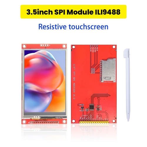 Keyestudio 3.5 Inch RGB 65K Color Screen SPl Serial Port Resistive touchscreen ILI9488 480*320