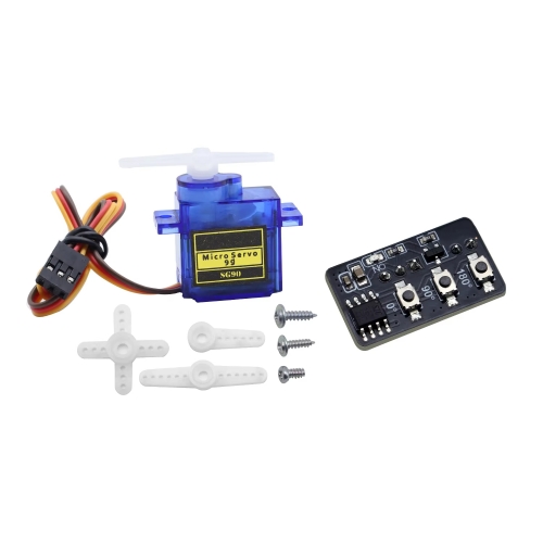 Keyestudio STC8G1K08 High Performance Servo Angle Preset Controller Module One-click for 0°/ 90° / 180° with 9G Servo