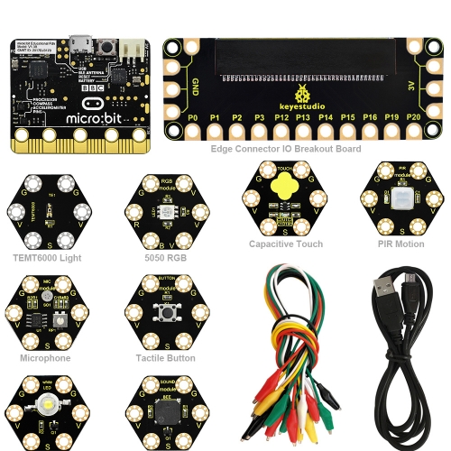 Keyestudio Honeycomb Smart Wearable Coding Kit for Micro:bit With 8 projects