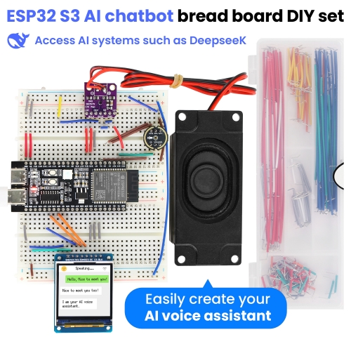 Keyestudio ESP32 S3 Al Chatbot Breadboard DIY Kit with 1.54 Inch