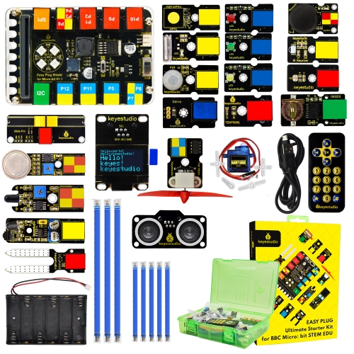 Keyestudio EASY Plug Ultimate Starter Kit for BBC Microbit STEM EDU Without Micro Bit Board