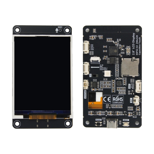 2.8 Inch ESP32-S3 Color Display Screen Without Touch External Speakers with 3020 Cavity Horn for Xiaozhi Al Voice Chat