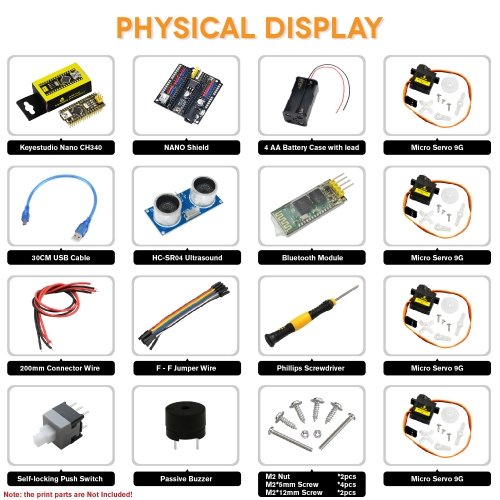 Keyestudio Electronic Parts DIY Project Starter Kit For Arduino