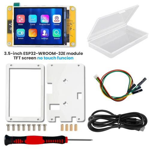 ESP32-WROOM-32E Development Board with 3.5" TFT LCD Screen, ST7796U Driver, No Touch Function