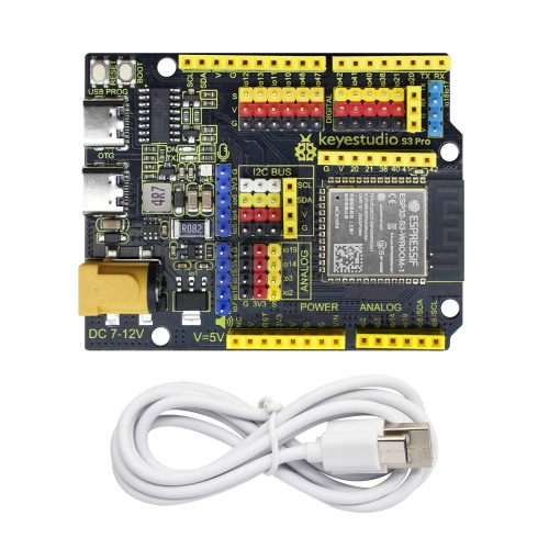 Keystudio ESP32 S3 Pro Development Board WR00M-1-N16R8 Module Wi-Fi4+Bluetooth 5 Compatible with Arduino