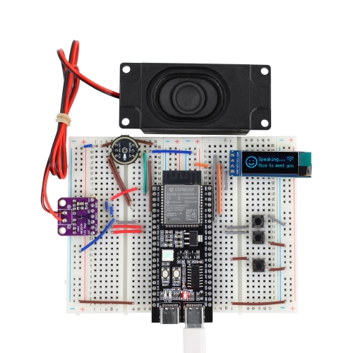 Keyestudio ESP32 S3 Al Chatbot Breadboard DIY Set With 0.91 Inch OLED Screen Al Voice Assistant Programmable Starter Learning Kit