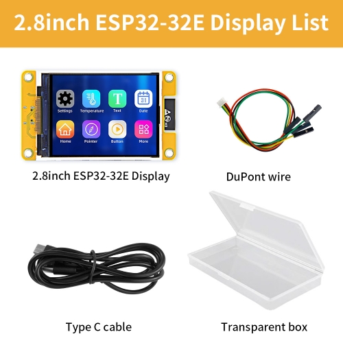 ESP32 Development Board 2.8 Inch Display Module TFT LCD screen Without Touch Support WiFi Bluetooth UART