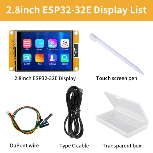 2.8-inch ESP32-32E Display Screen LCD TFT Module With Touch WROOM For Arduino