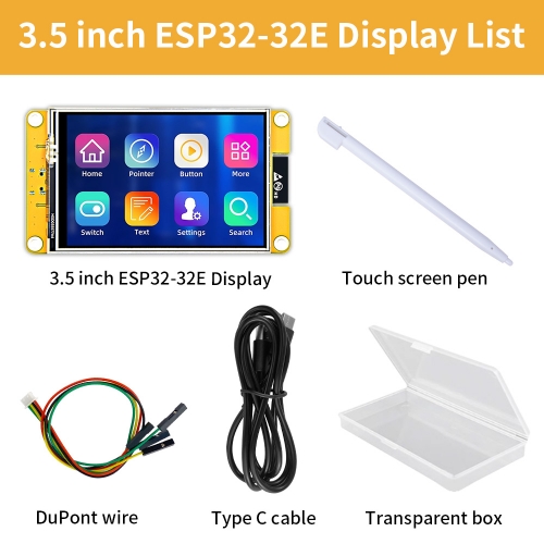 3.5 inch ESP32-32E Display 320*480 TFT Resistive Touch Screen WIFI&Bluetooth For Arduino