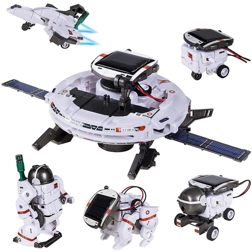DIY Solar Robot Fleet – 6-in-1 Puzzle Self-assembly Educational Kit