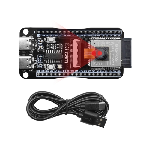 Keyestudio ESP32-S3-WROOM-1 N16R8 Dev Board with OV3660 Camera & USB Cable for Arduino
