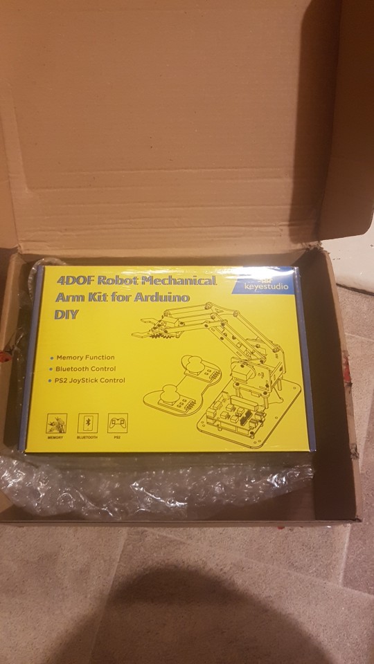 Keyestudio 4DOF Acrylic Toys Robot Mechanical Arm Claw Kit for Arduino DIY  Robot